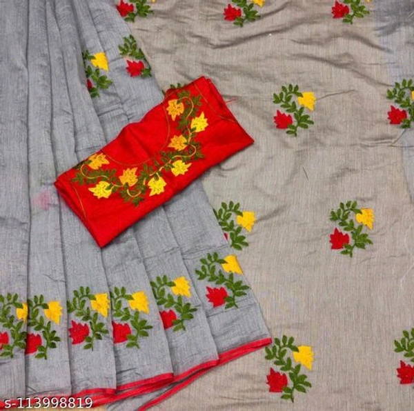 Aishani Fashionable Sarees - Grey, Free Size