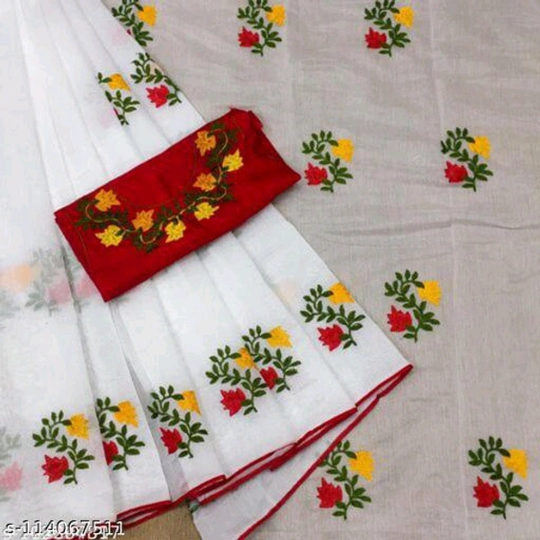 Aishani Fashionable Sarees - White, Free Size