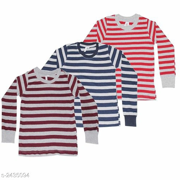 Boys Multicolor Cotton Tshirts & Polos Pack of 3 - Multicolored, 4-5 Years