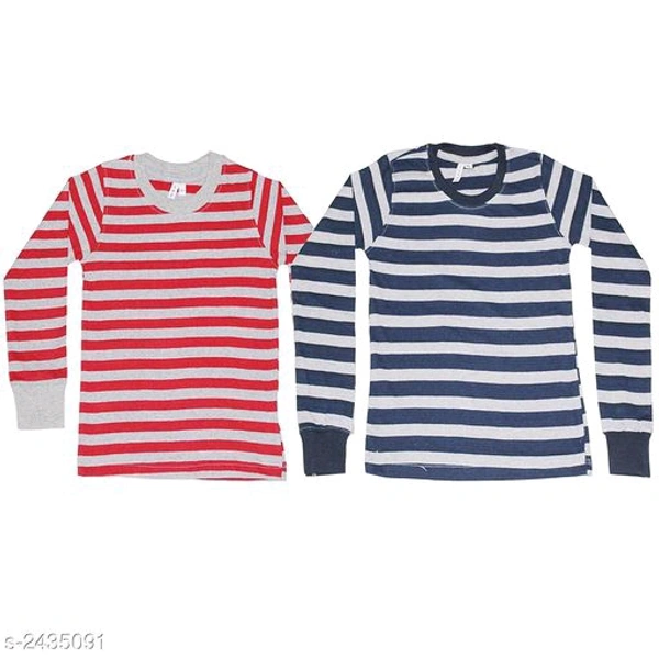 Boys Multicolor Cotton Tshirts & Polos Pack of 2 - Multi Colour, 6-7 Years