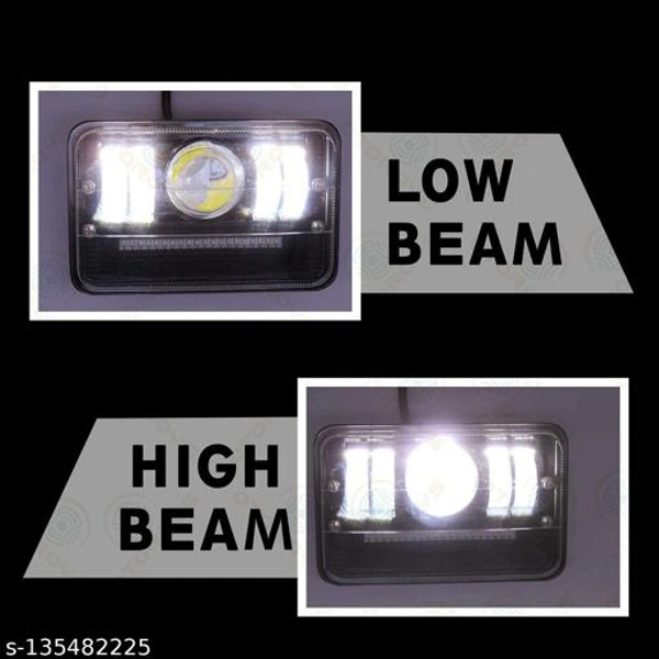 LED Headlight Hi/Low Beam With 3 Mode Red and Blue Flashing For Hero Splendor Plus, Splendor Pro, Splendor - Free Size