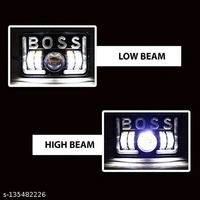 LED Headlight Hi/Low Beam With 3 Mode Red and Blue Flashing For Hero Splendor Plus, Splendor Pro, Splendor - Free Size
