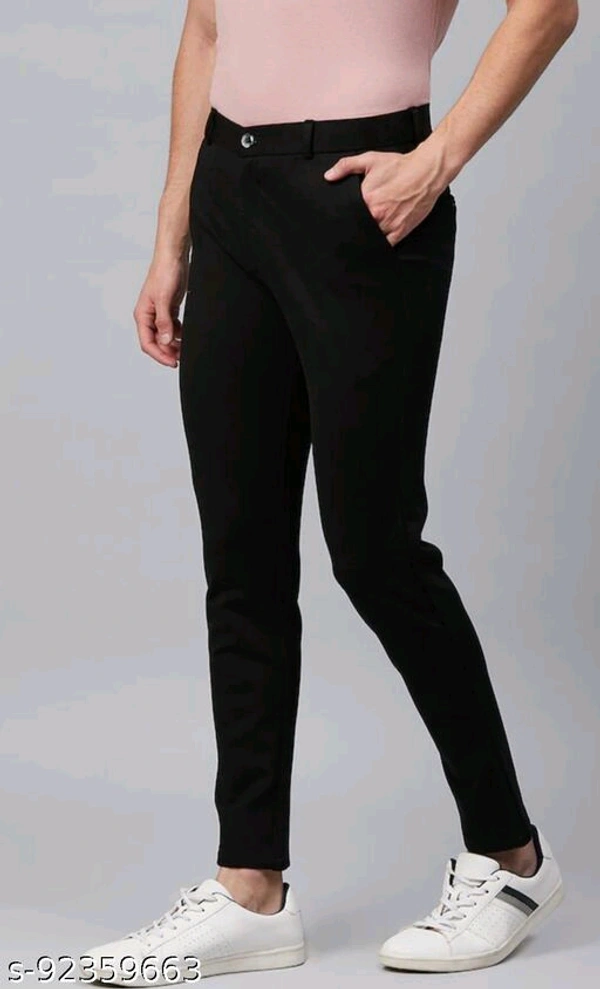MENS LYCRA PENT - Black, 34