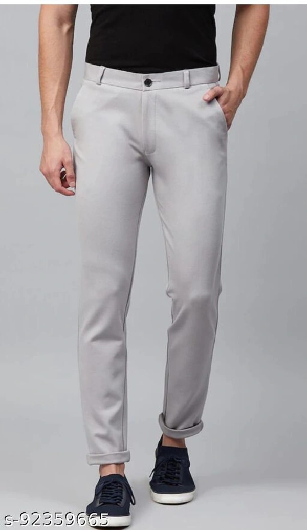 MENS LYCRA PENT - Grey, 34