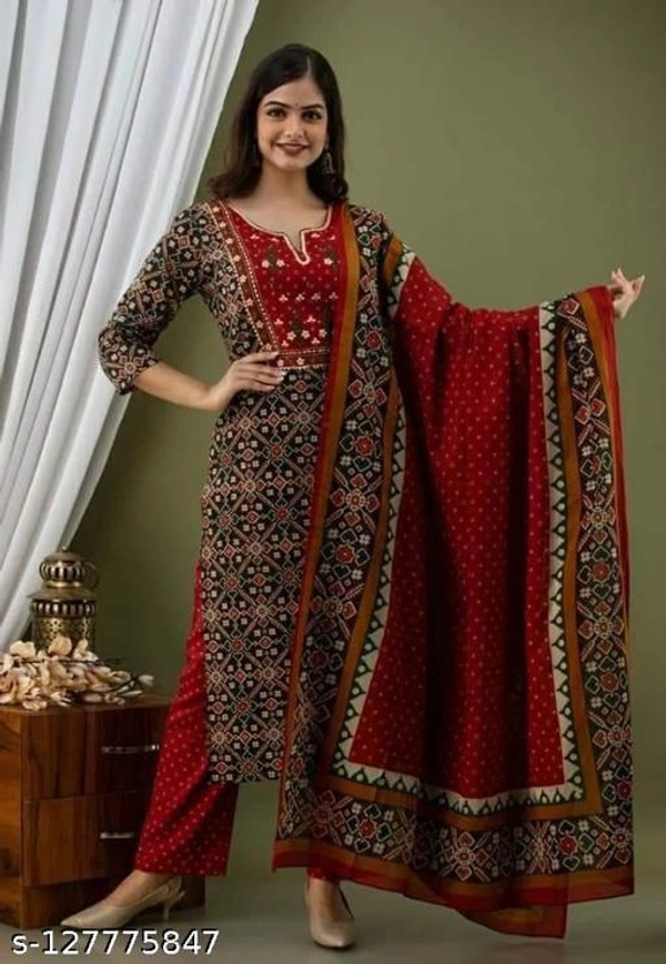 dupatta set  - Red, XL