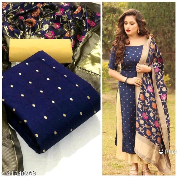 AP Trendy Casual Wear Suit & Dress Material - Unstitched, Nevy Blue