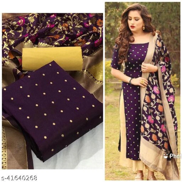 AP Trendy Casual Wear Suit & Dress Material - Unstitched, Dark Purple