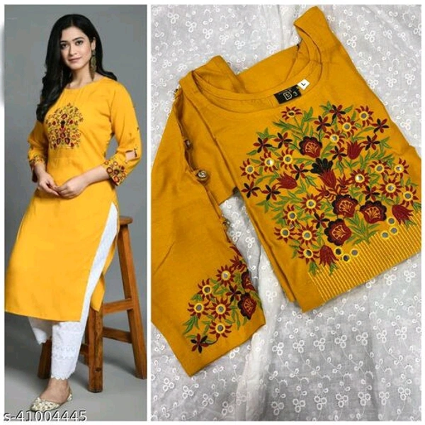 Banita Alluring Women Kurta Sets - Yellow, XXL
