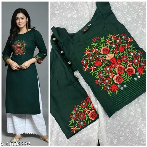 Banita Alluring Women Kurta Sets - Dark Green, XXL
