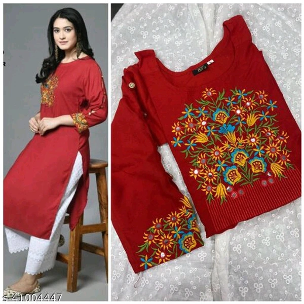 Banita Alluring Women Kurta Sets - Red, XXL