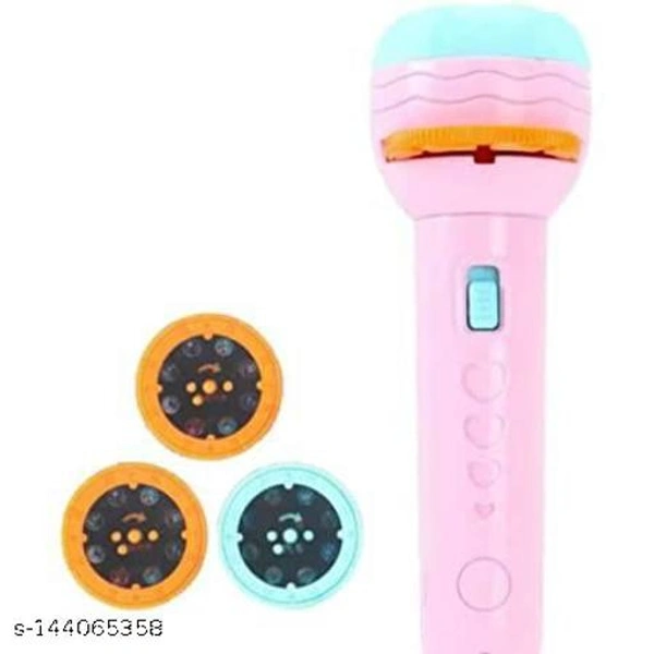 Projector Torch | Baby Sleeping Projector Flashlight with 3 Image Reels Projection | Bedtime Night for Kids Infant Toddler (24 Random Pattern-Vegetable, Insec   - Free Size