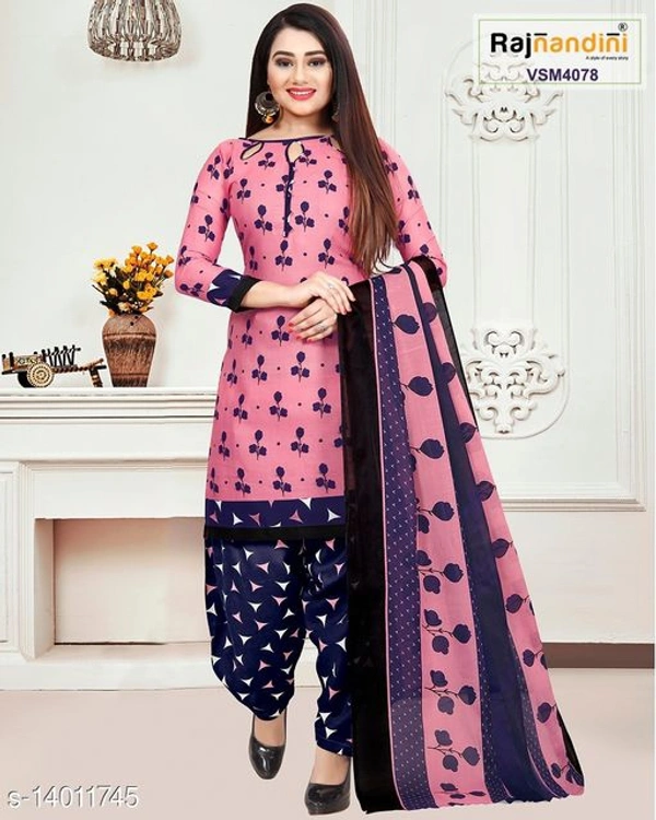 Aagyeyi Ensemble Salwar Suits & Dress Materials - Un stitched, Baby Pink