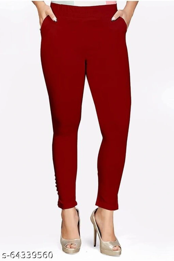CIGAR PANT MAROON - 36