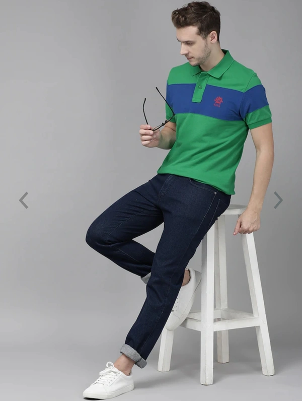 Green And Blue Tshirt For Man - S