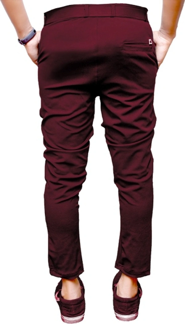 Knit Vey Slim Fit Men Multicolor Trousers - 30