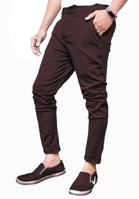 Knit Vey Slim Fit Men Multicolor Trousers - 32