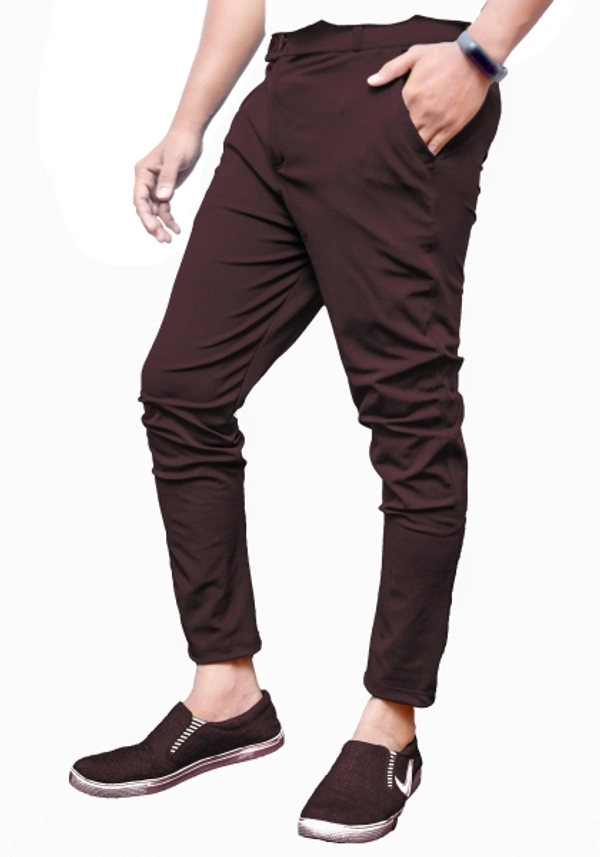 Knit Vey Slim Fit Men Multicolor Trousers - 32