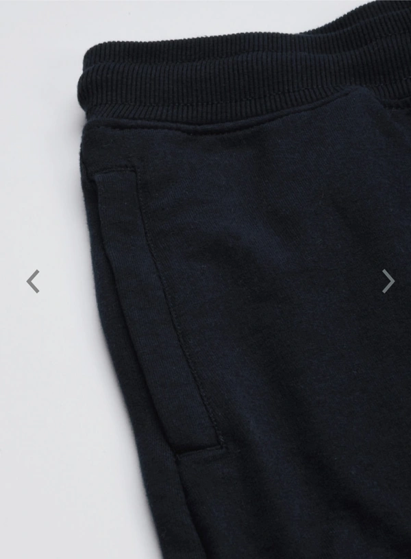 Navy Blue & White printed joggers has elasticated waistband with drawstring closureand 2 pockets - M