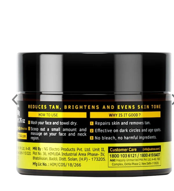Set of Detan Face Cream & De-tan Face Scrub - Free Size