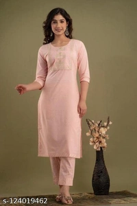100% Pure Rayon Kurta Pant Duppata Set For Women  - XL