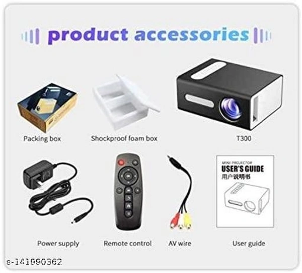 Projector Best Quality 300 Led Pro Version  - Free Size