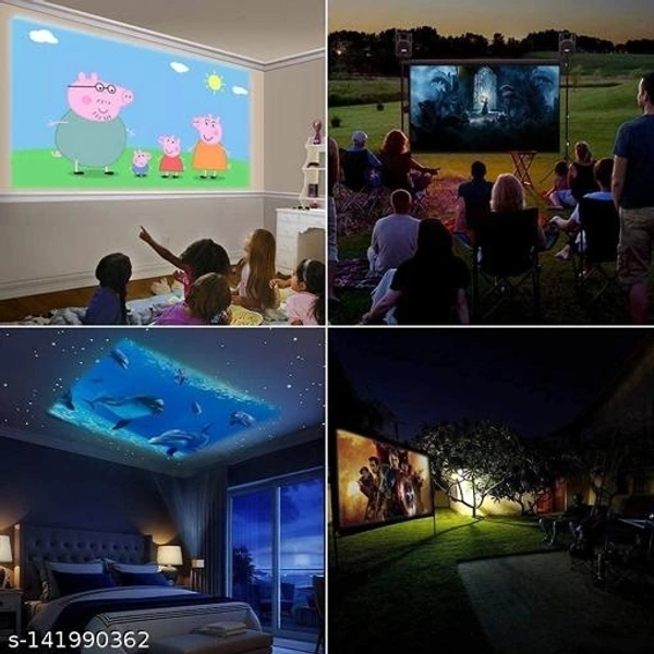 Projector Best Quality 300 Led Pro Version  - Free Size