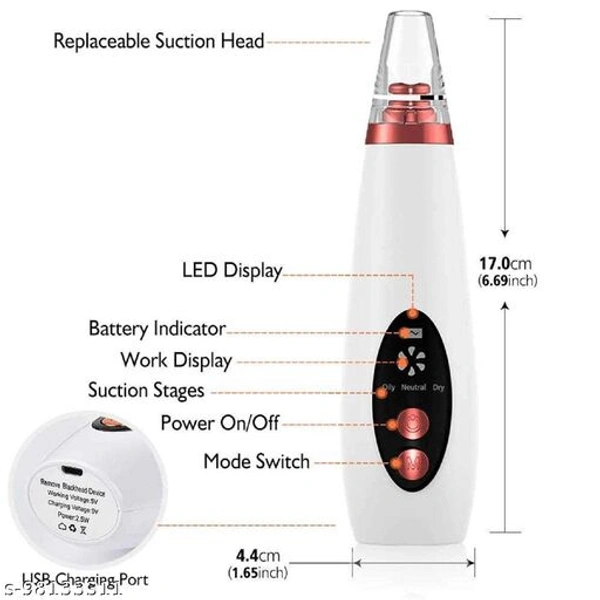 6 in 1 Multi-function Beautiful Skin Care Expert Acne Pore Cleaner Vacuum Blackhead Remover Kit - Free Size