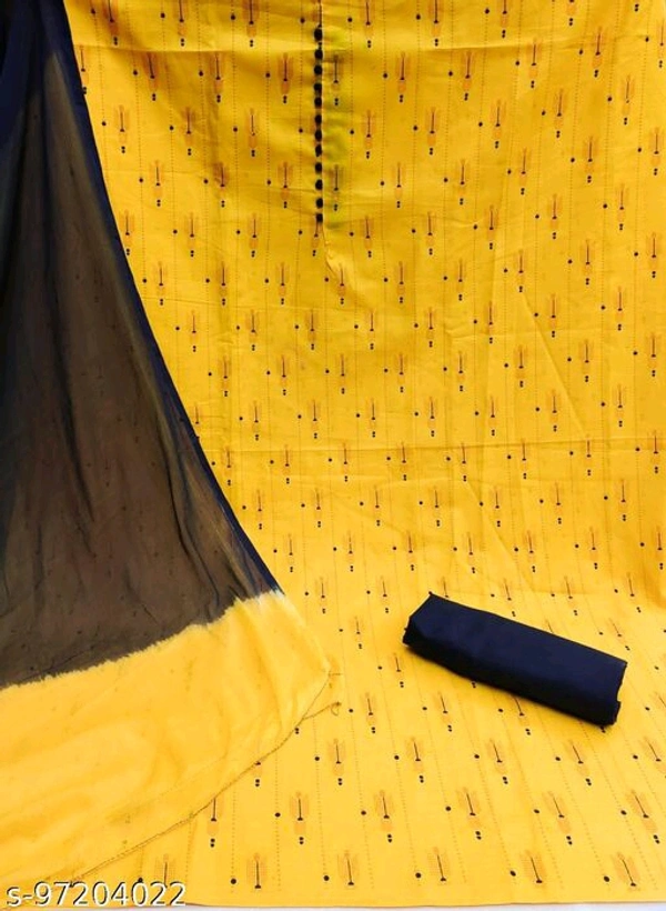 HEER Salwar Suits &Drees Materials - Yellow, Unstitched