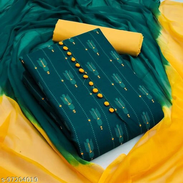 HEER Salwar Suits &Drees Materials - Dark Sea Green, Unstitched