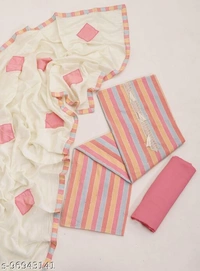 OM _ SVF004 Pink-Grey-Yellow-Orange - Pink, Unstitched