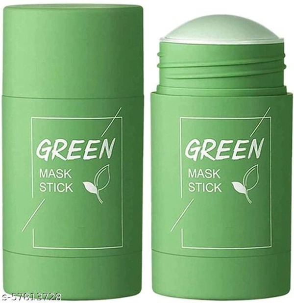 Best Natural Green Mask Stick for Face | Tea Purifying Clay | Deep Cleanser | Blackheads Remover | Hydrating | Moisturizer Oil Control | Clean Pore | Scrubs, Nourish Dry/sensitive | All Skin Men And Women, 40g, (Pack of 1) - Free Size