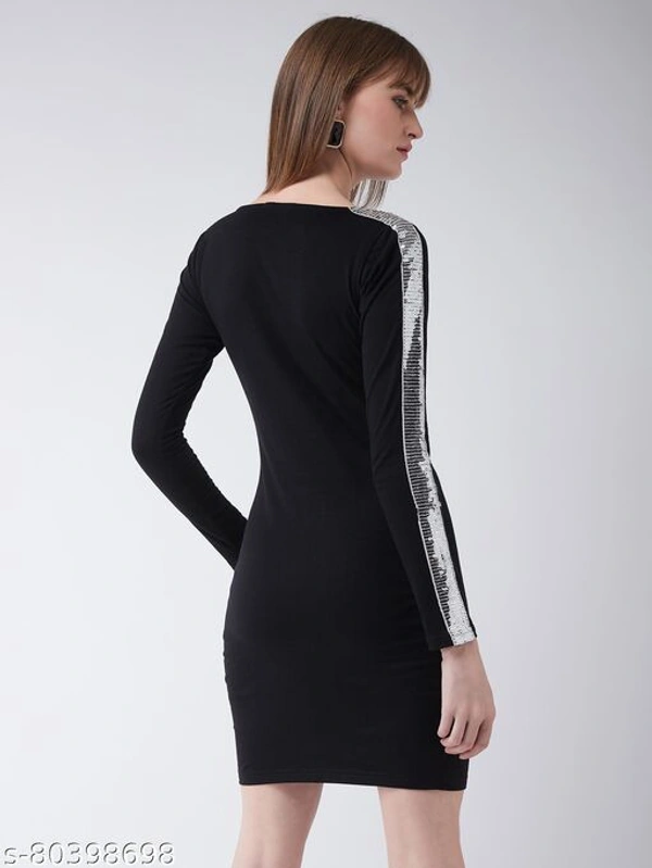 I'm Bad' Power Shoulder Bodycon Dress - L