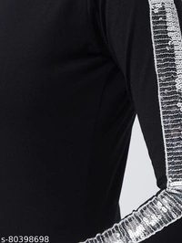 I'm Bad' Power Shoulder Bodycon Dress - L