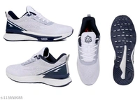 ASIAN Men's Fiber-01 Sports Running Shoes With Phylon Sole  - Whait, IND-9