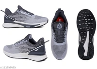 ASIAN Men's Fiber-01 Sports Running Shoes With Phylon Sole  - Grey, IND-10
