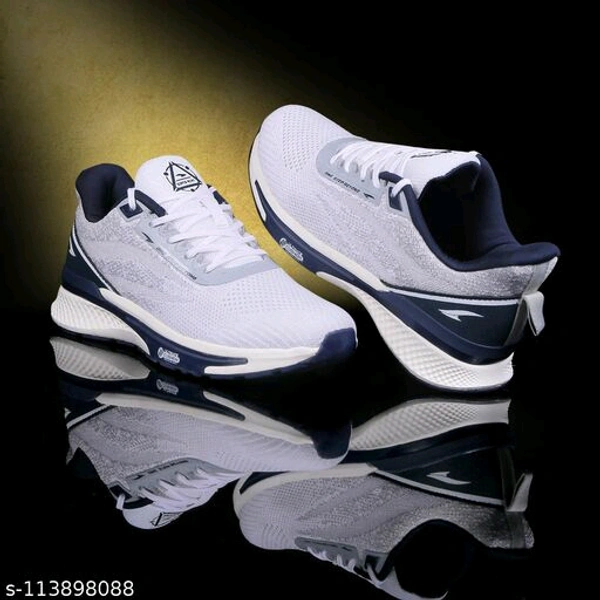 ASIAN Men's Fiber-01 Sports Running Shoes With Phylon Sole  - Whait, IND-10