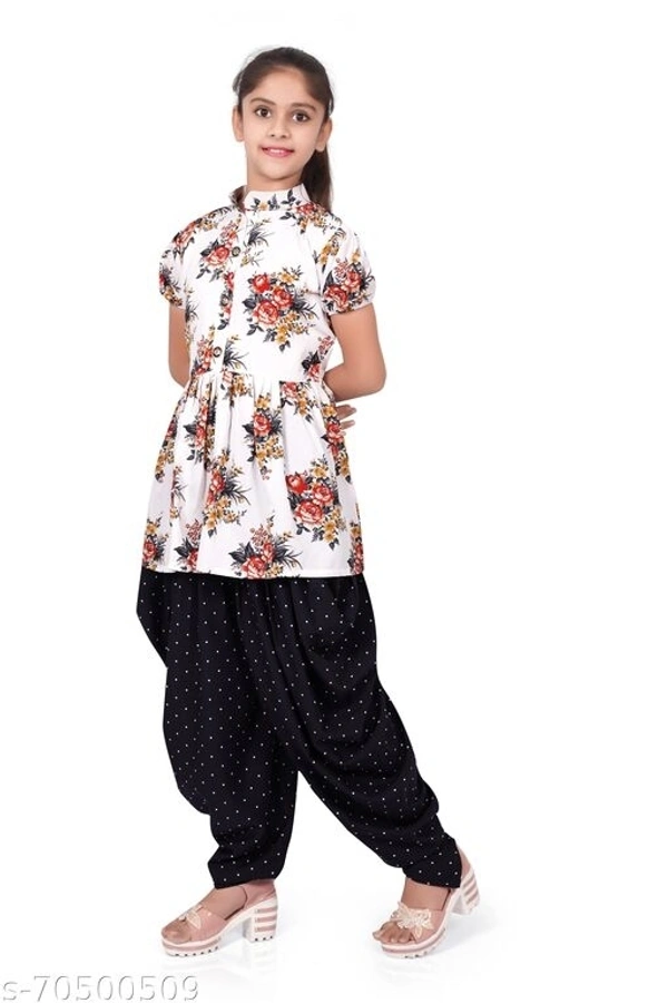 foxxey dhoti top - 6-7, White