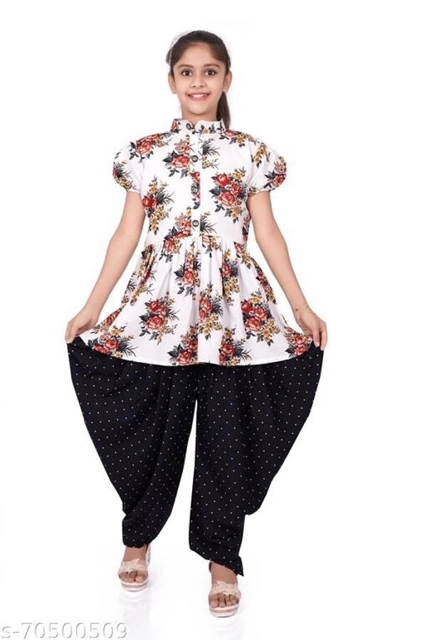 foxxey dhoti top - 9-10, White