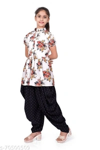 foxxey dhoti top - 9-10, White