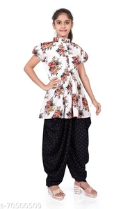 foxxey dhoti top - 9-10, White