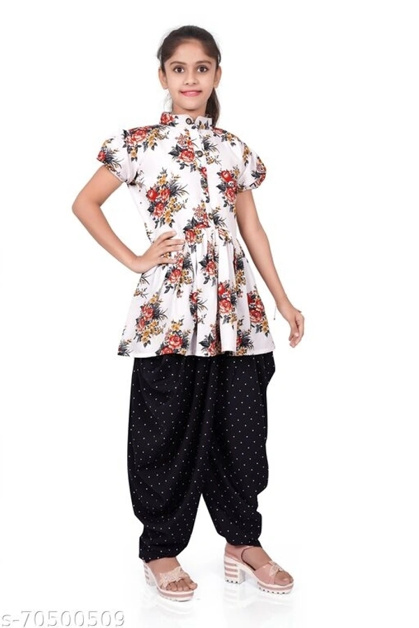 foxxey dhoti top - 9-10, White