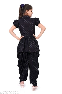 foxxey dhoti top - 14-15, Black
