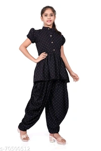 foxxey dhoti top - 14-15, Black