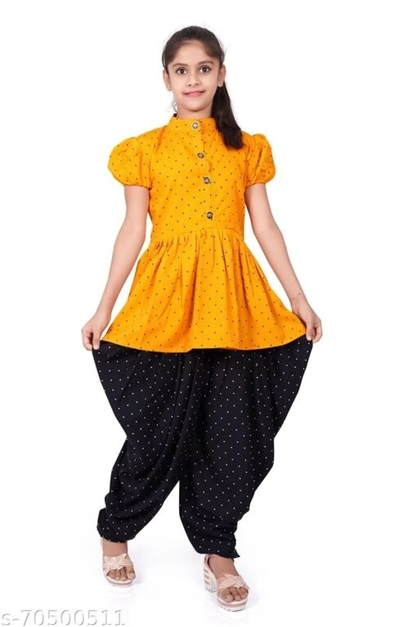 foxxey dhoti top - Web Orange, 6-7 Years
