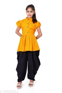 foxxey dhoti top - Web Orange, 8-9 Years
