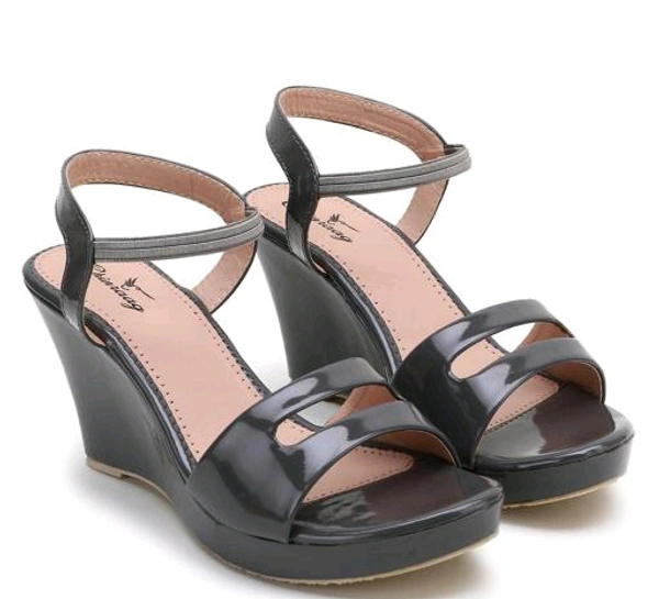CHINRAAG Sandal for Womens Heel Sandal Comfortable High Heel Sandal (CR-128) - Mine Shaft, IND-7
