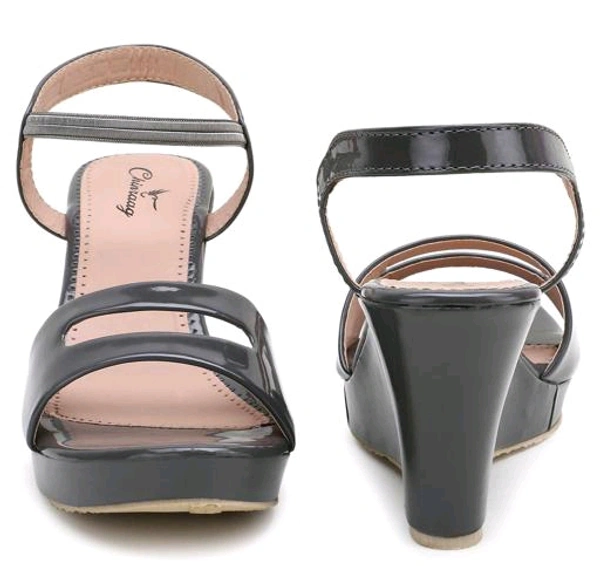 CHINRAAG Sandal for Womens Heel Sandal Comfortable High Heel Sandal (CR-128) - Mine Shaft, IND-2