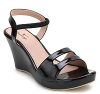 CHINRAAG Sandal for Womens Heel Sandal Comfortable High Heel Sandal (CR-128) - Black, IND-5