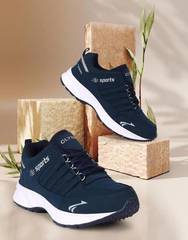 CLYMB Clymb Walking Shoes For Men  - Navy Blue, IND-6