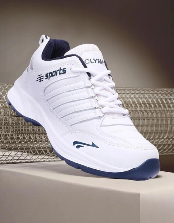 CLYMB Clymb Walking Shoes For Men  - White, IND-9